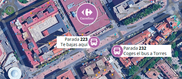 En autobús hasta alameda trail