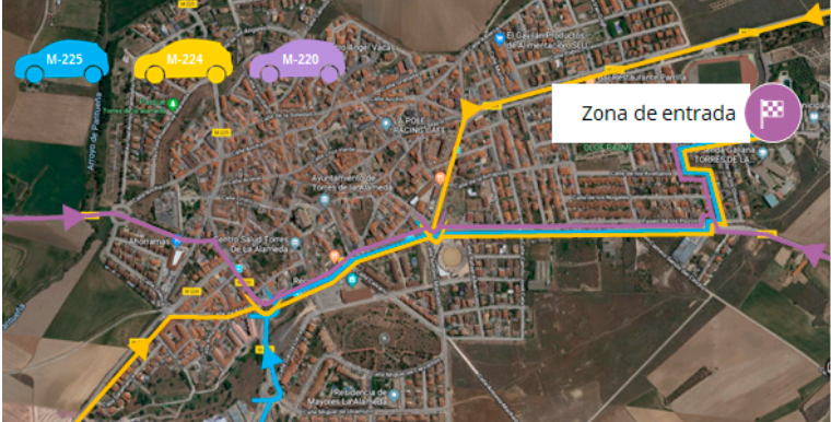 En coche hasta alameda trail